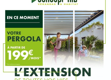 Votre pergola pour 199€/mois*